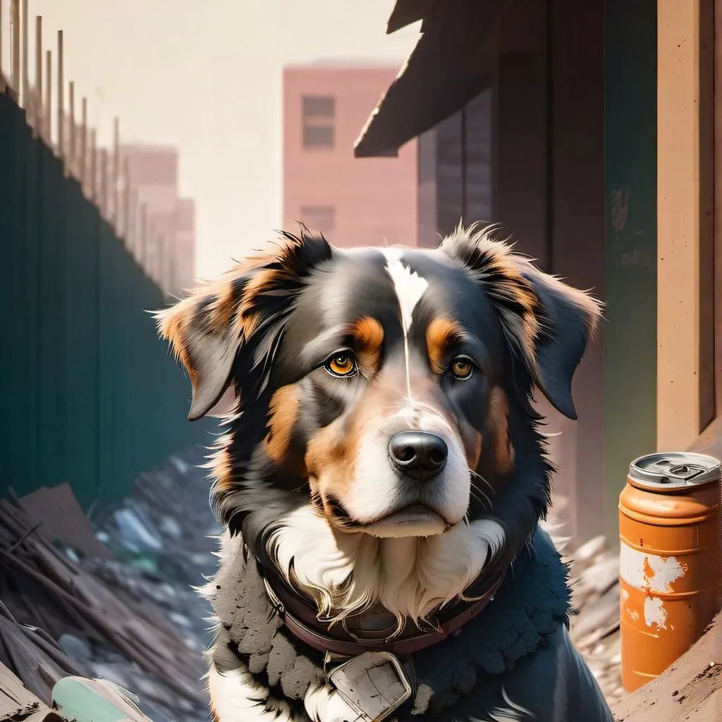 chat with ai character: Abandoned dog