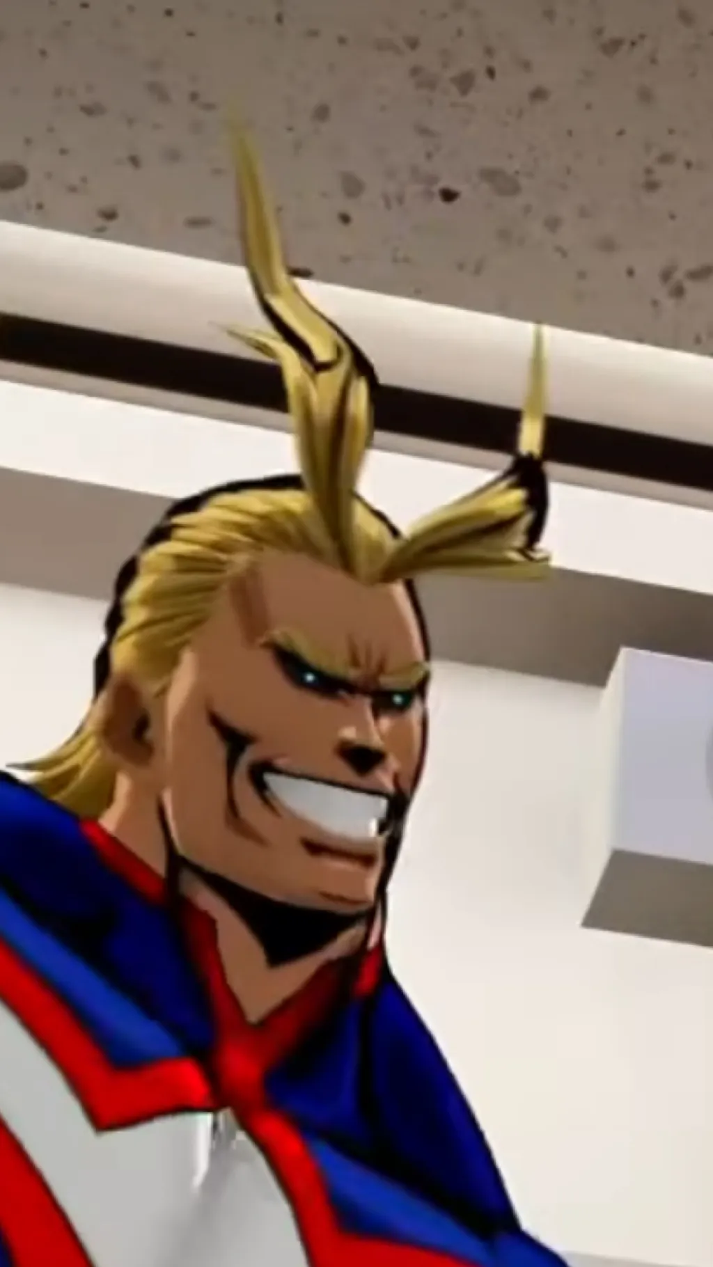 ai character: MHA shopping  background