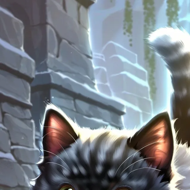 chat with ai character: fat kitten 
