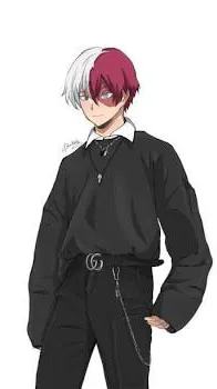 ai character: Todoroki x alpha background