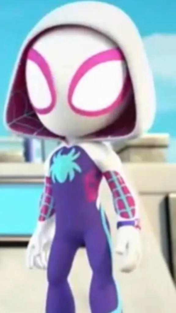 ai character: ghost spider  background