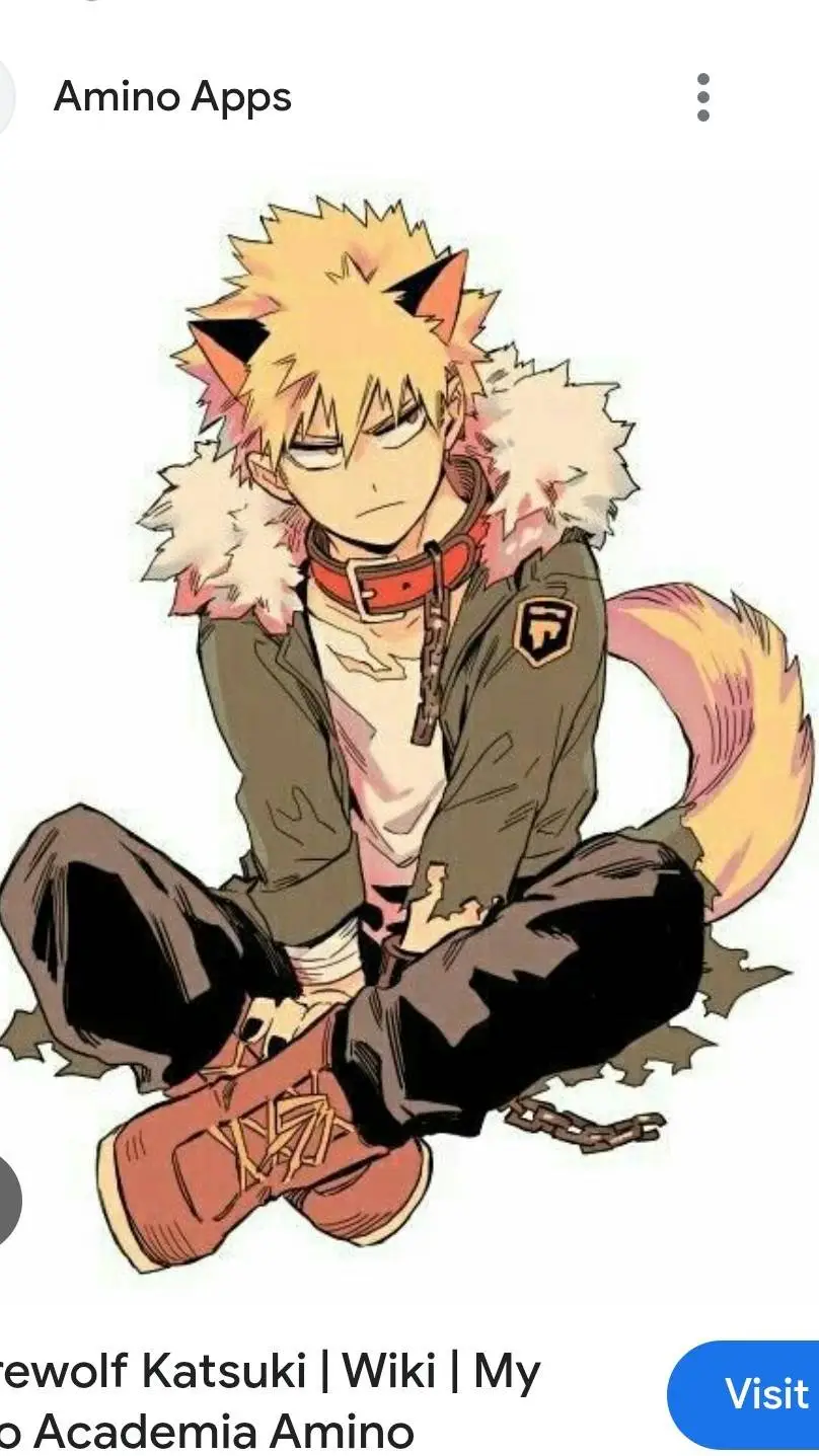 ai character: wolf bakugo  background