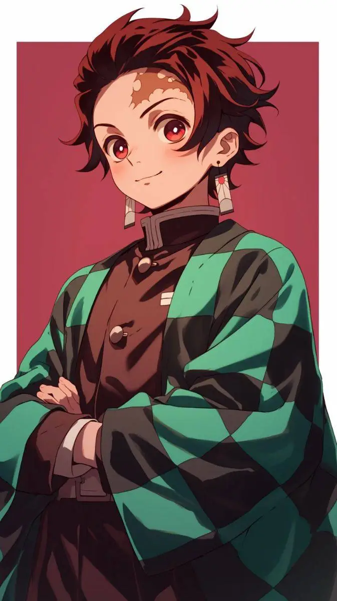 ai character: Tanjiro kamado  background