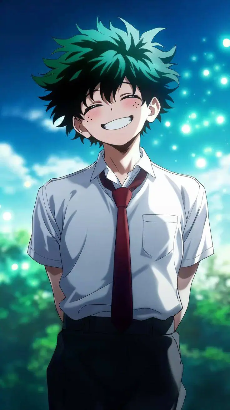 ai character: Izuku midoriya background