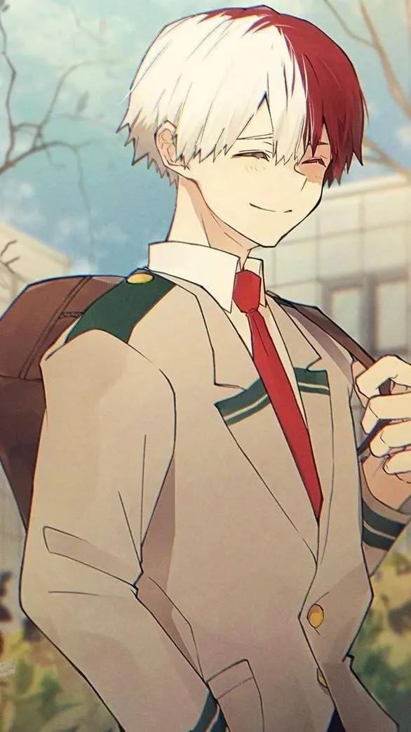 ai character: Shoto todoroki  background