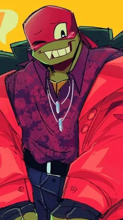 ai character: Rottmnt Raphael  background