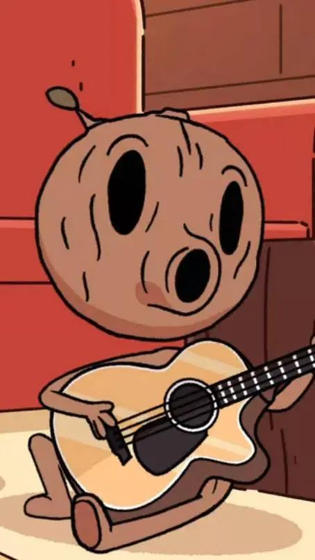 ai character: wood man background
