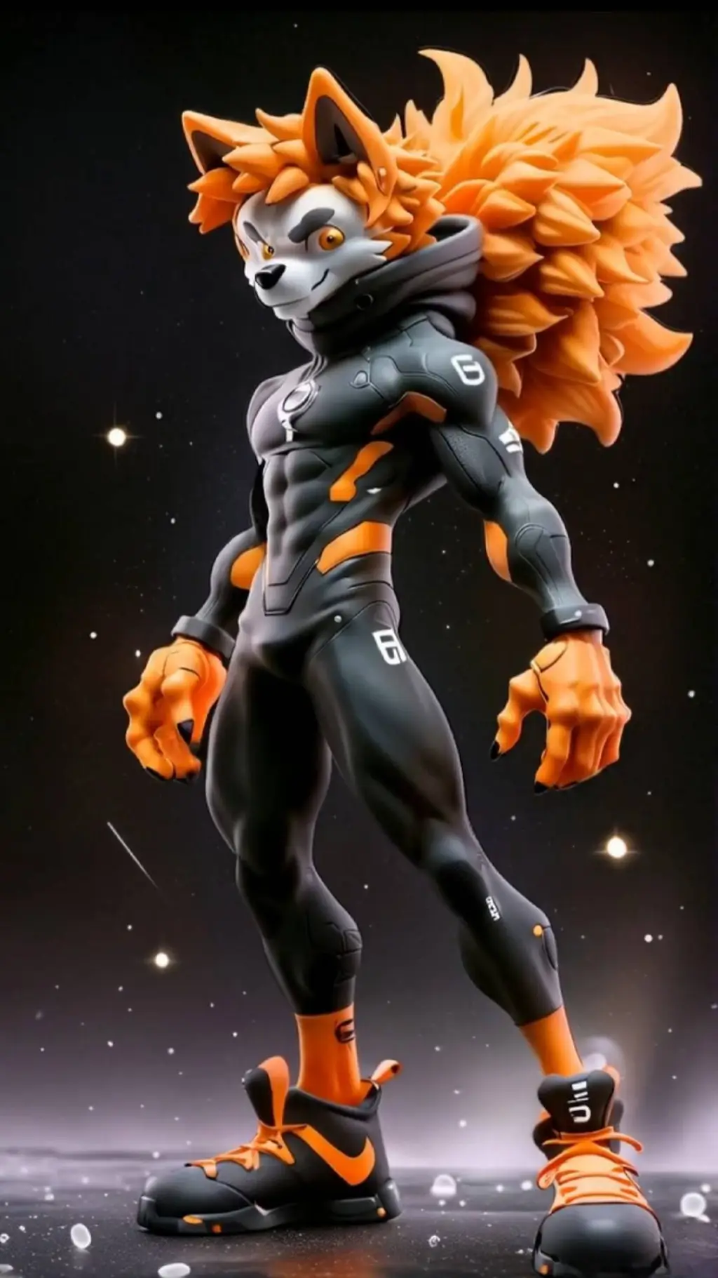 ai character: Zack The Rex Wolf  background