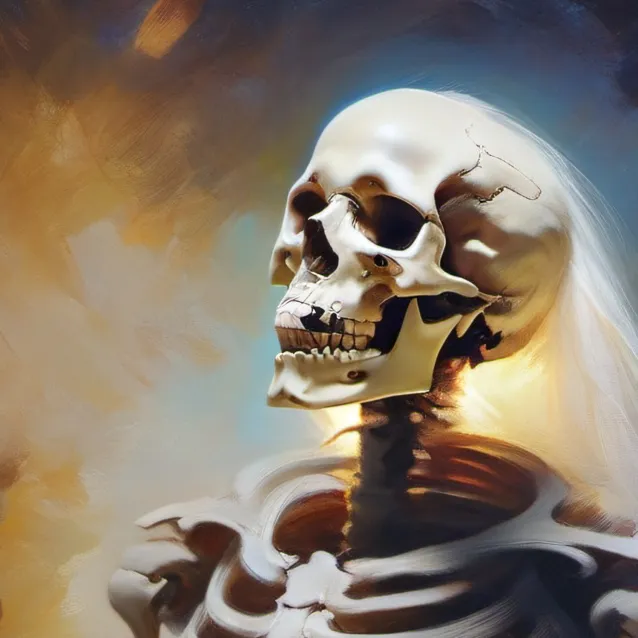 chat with ai character: skeleton