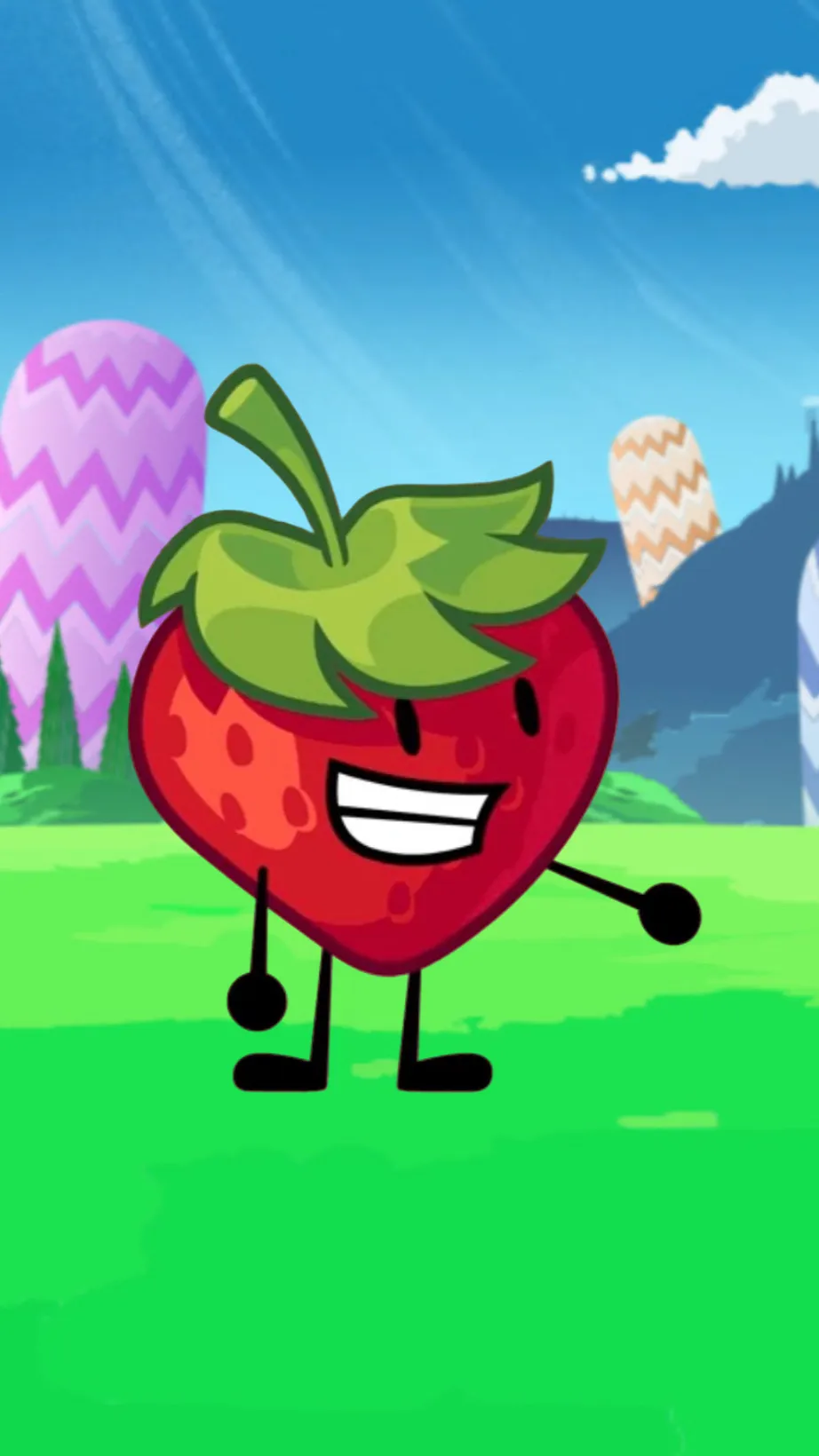 ai character: Strawberry! 🍓 background