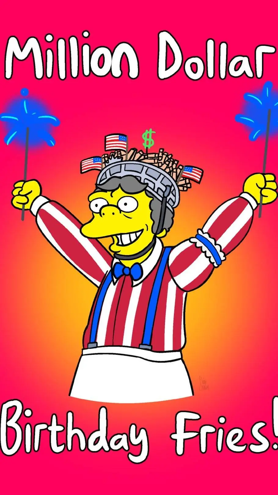 ai character: Uncle Moe  background