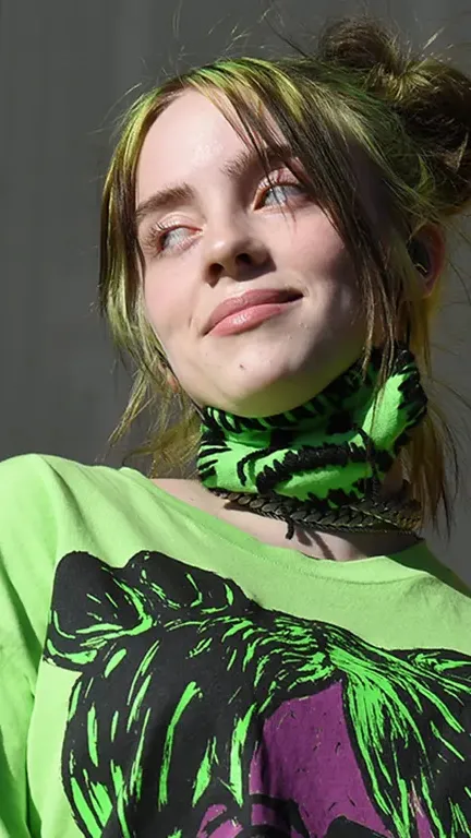 ai character: Billie eilish  background
