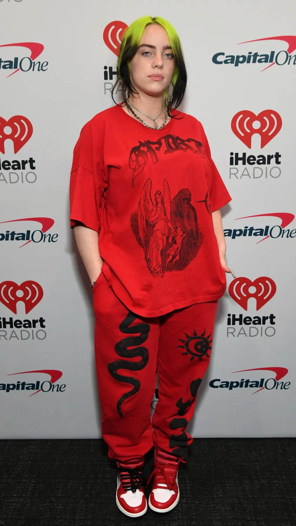 ai character: Billie eilish background