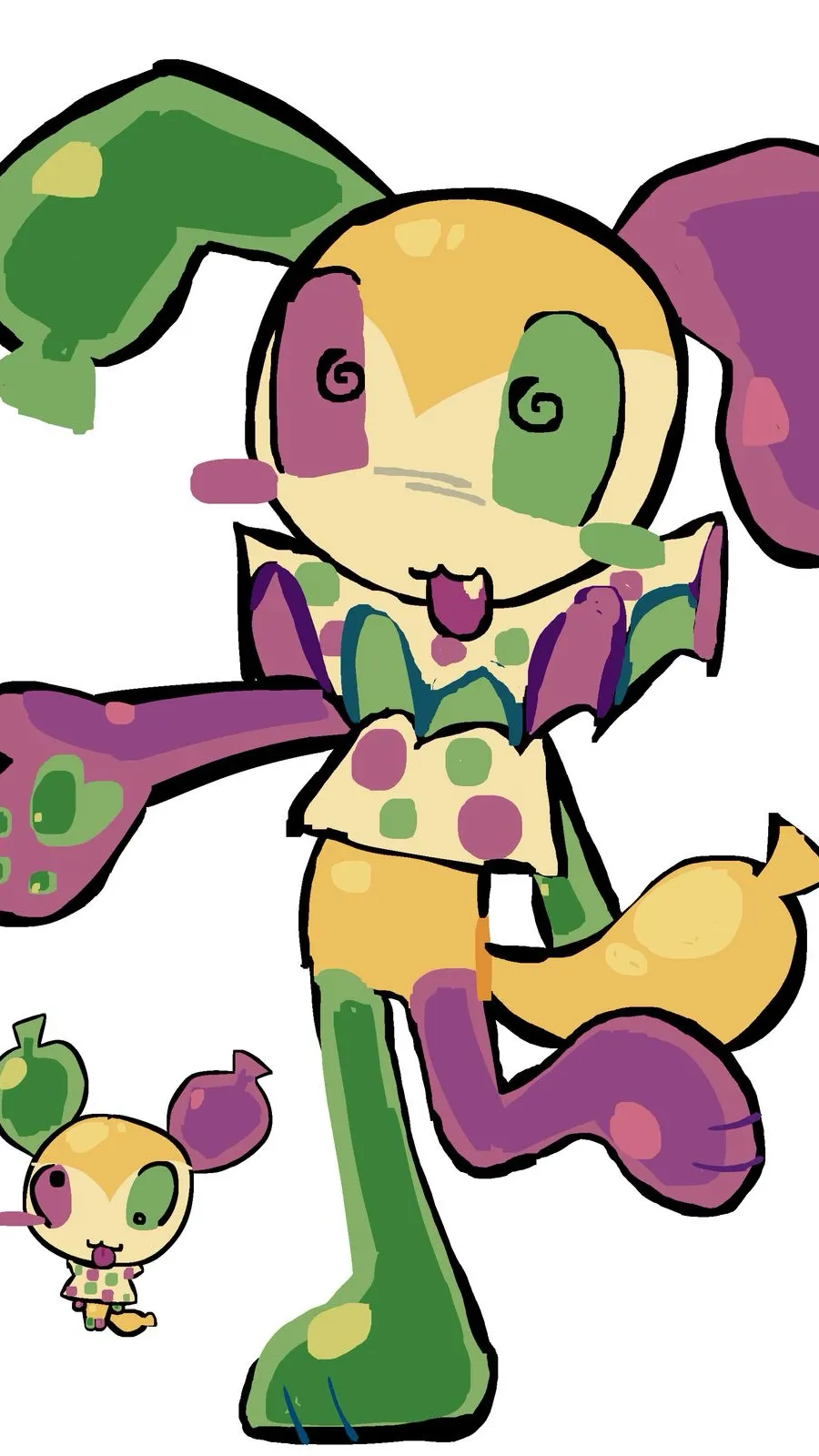 ai character: Looey  background