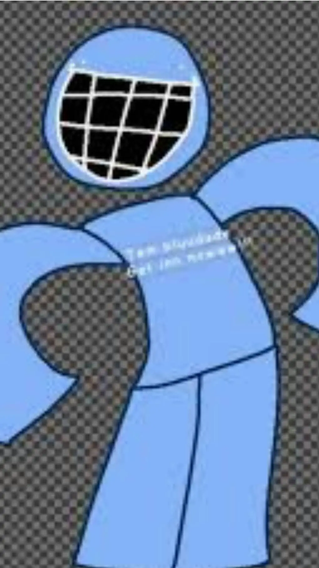 ai character: bluedud background