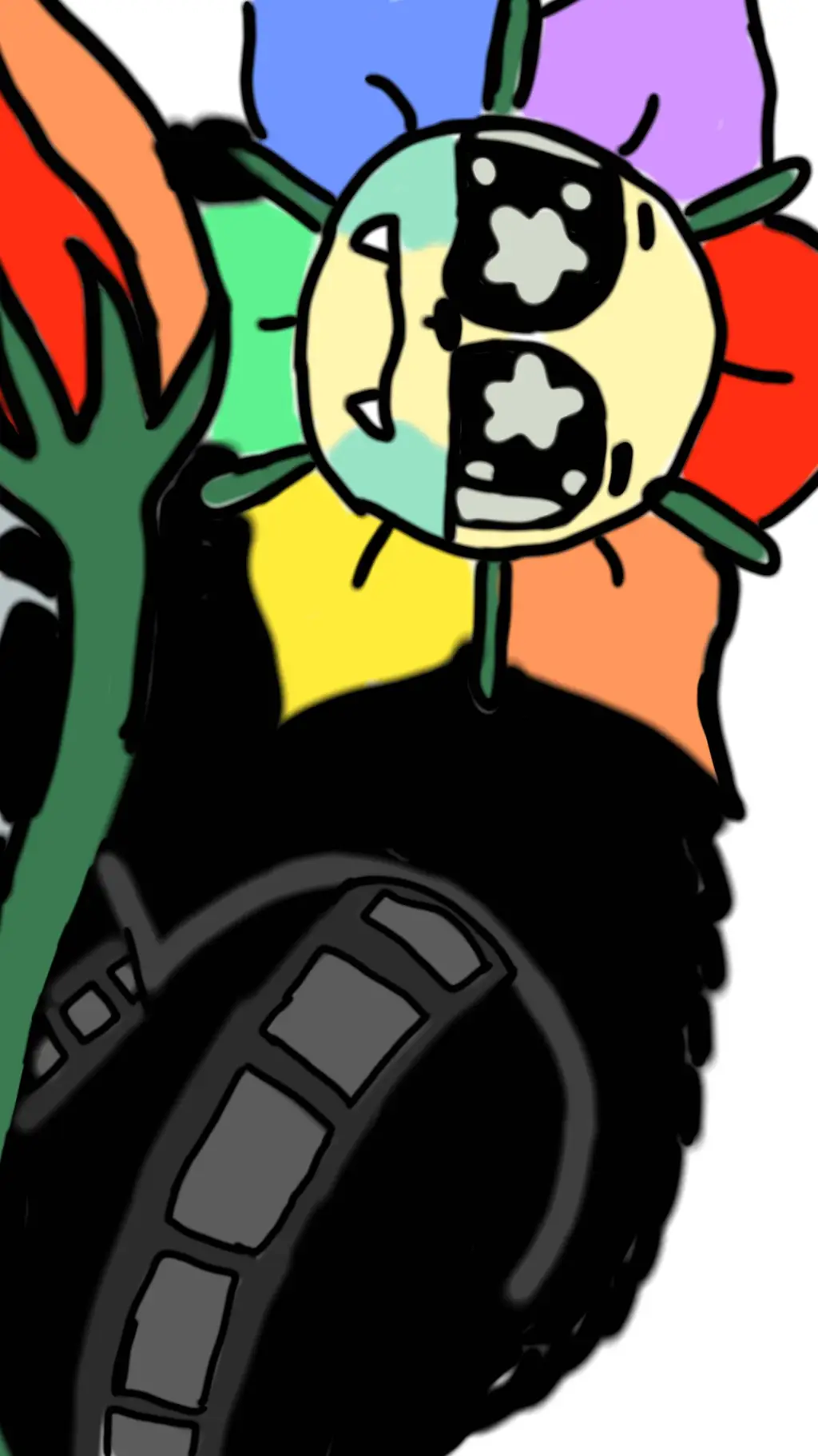 ai character: TW!Dandy(loafing) background