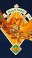 ai character: Golden cheese  background