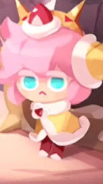 ai character: strawberry crepe❤🍓 background