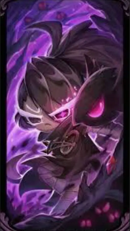 ai character: Black Raisin background