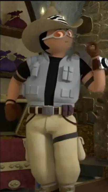 ai character: Rock Brock (Super4 background
