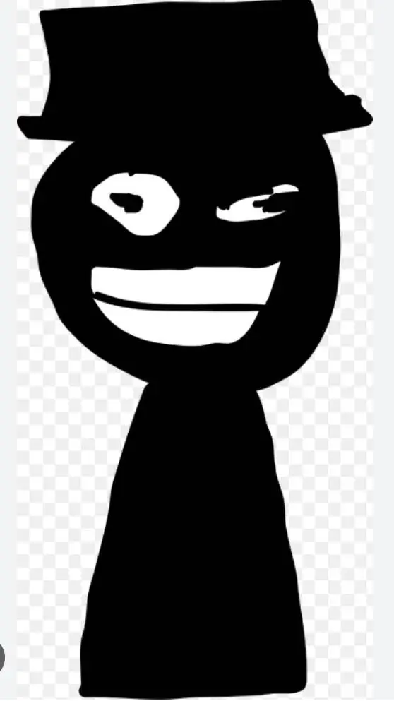 ai character: Temu Black background