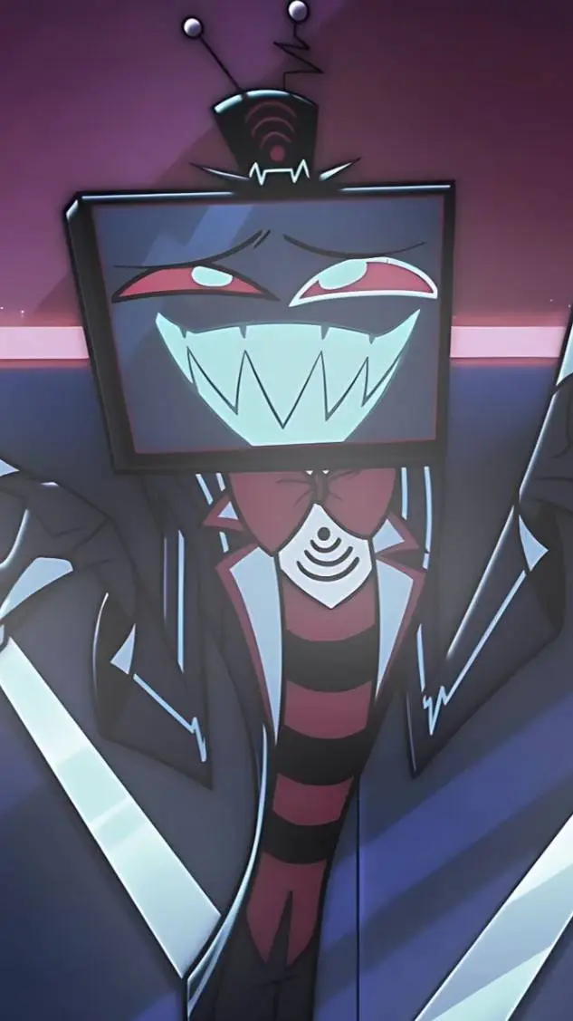 ai character: radio static background