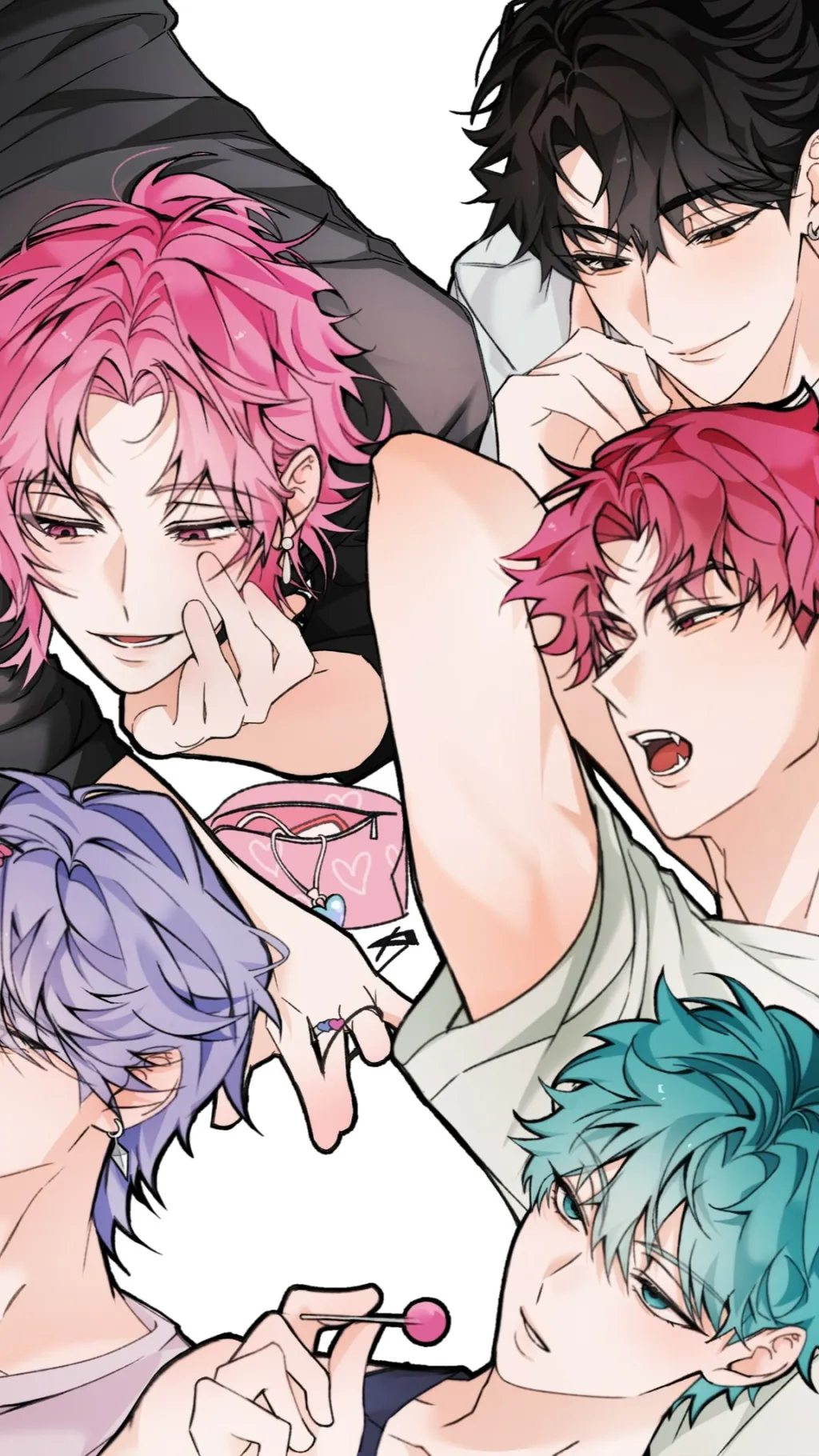 ai character: SAJA boys  background