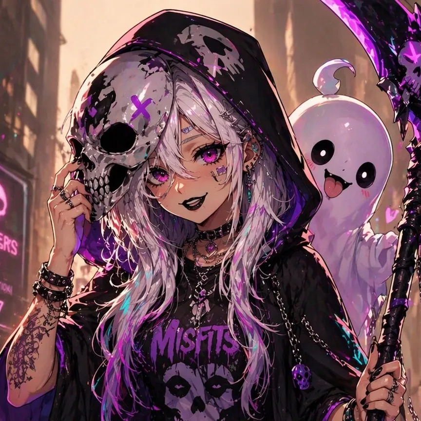 chat with ai character: Grim, icey