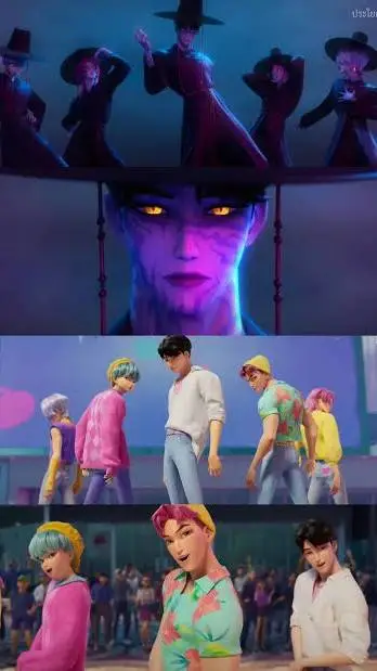 ai character: K-pop demon Hunter background