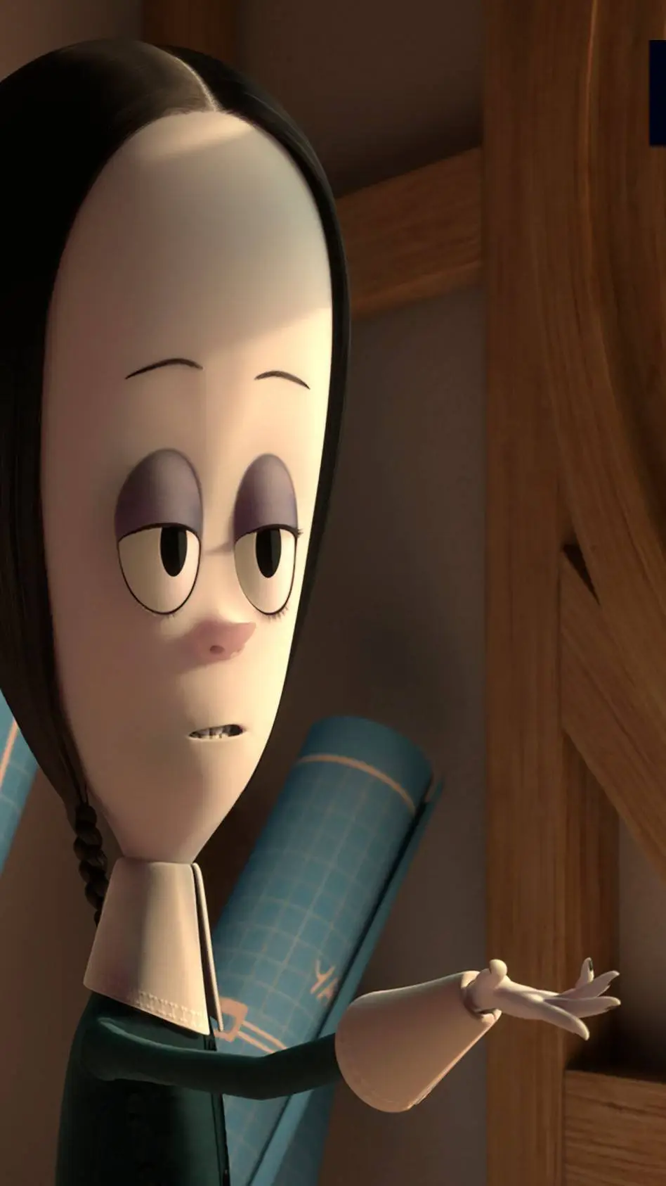 ai character: Wednesday Addams background