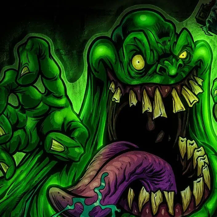 chat with ai character: Slimer