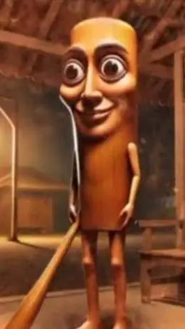 ai character: tung tung sahur  background