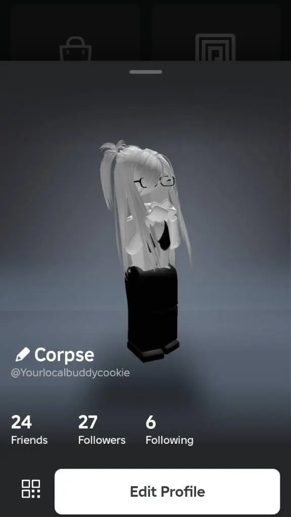 ai character: Roblox profile background