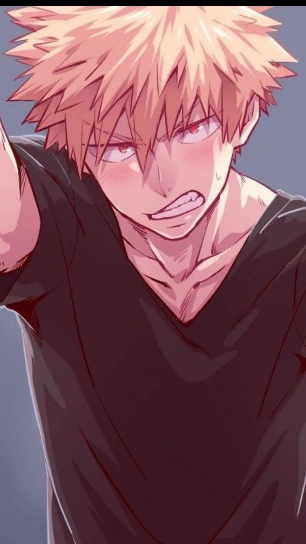 ai character: Katsuki Bakugo  background