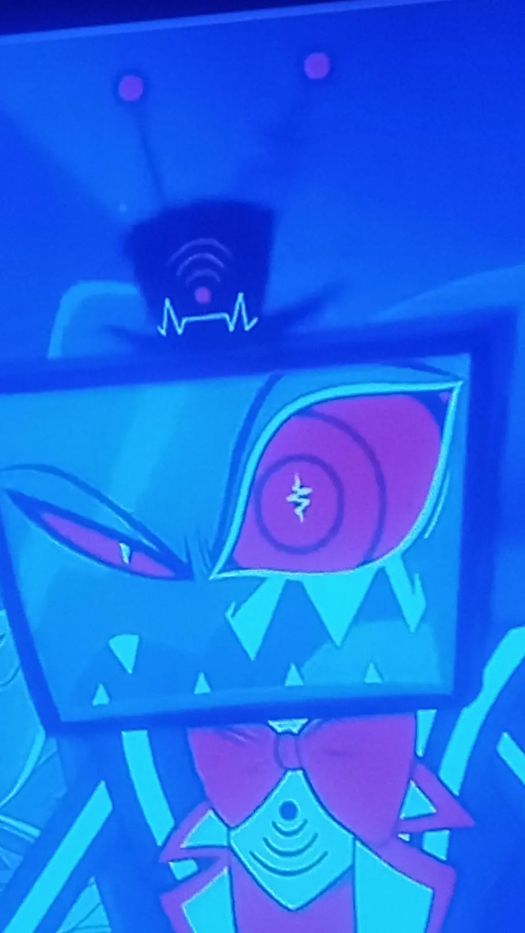 ai character: radiostadic background