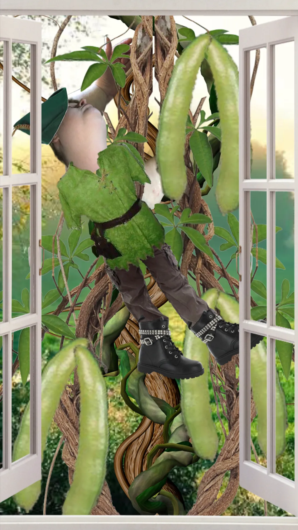 ai character: Josh&TheBeanstalk background