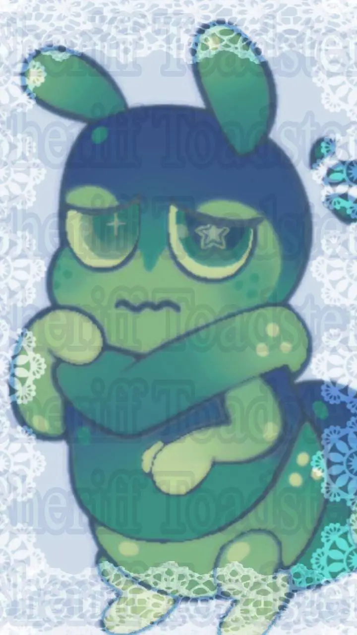 ai character: .°💚{Squirm}🩵°. background