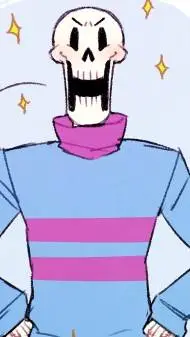 ai character: papyrus-frisk background