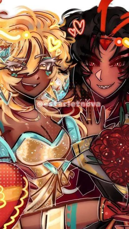 ai character: ❤BURNINGCHEESE💛 background