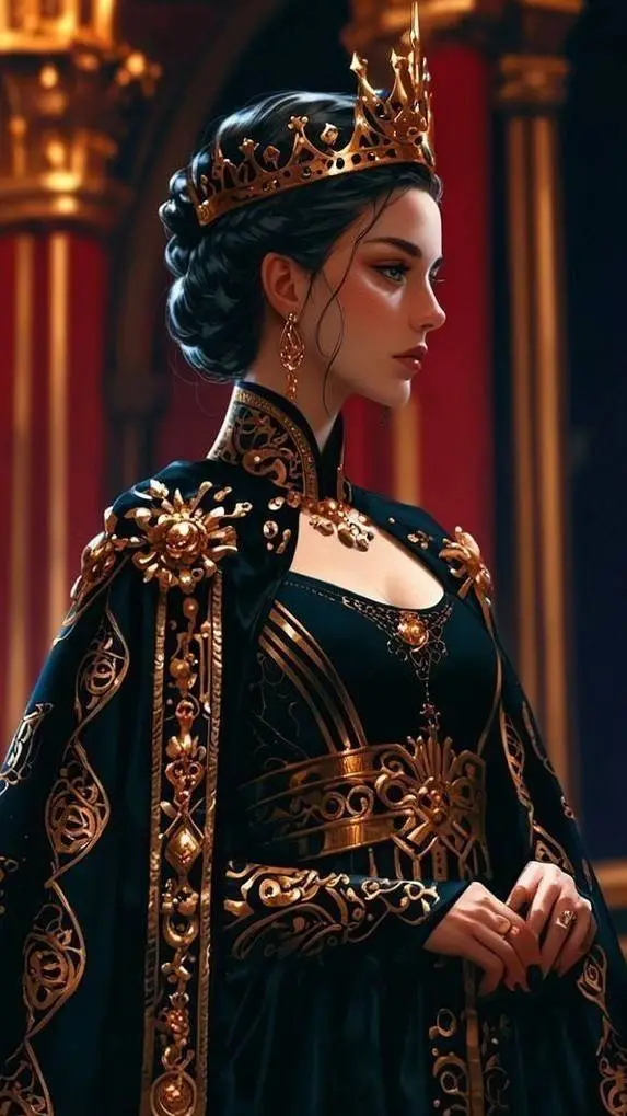 ai character: Queen Isabella  background