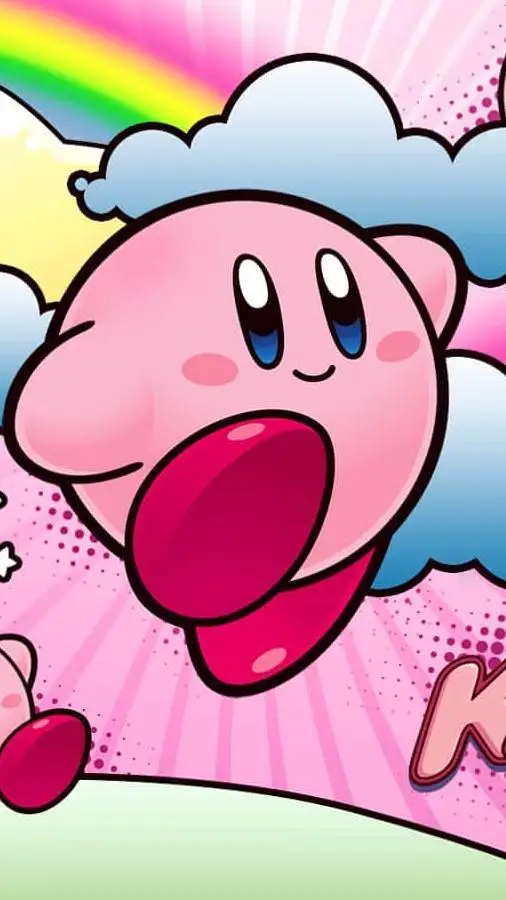 ai character: Kirby  background