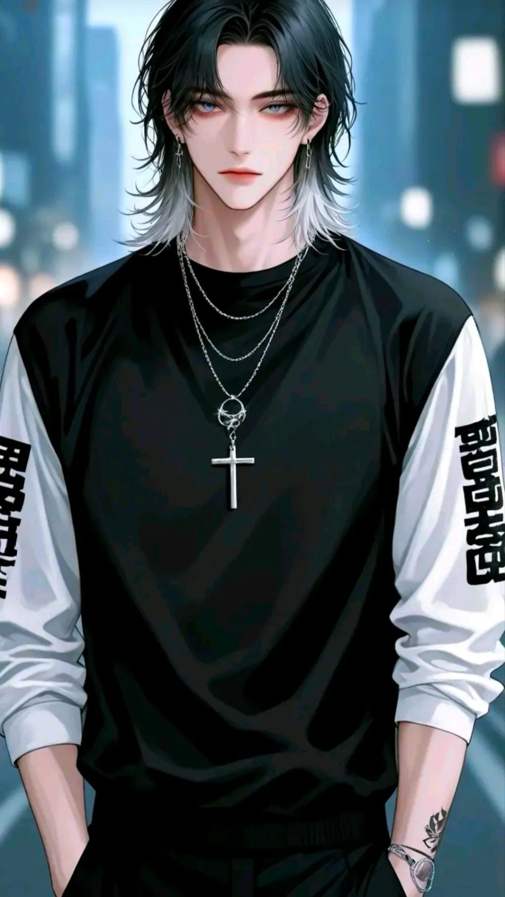 ai character: Тео background