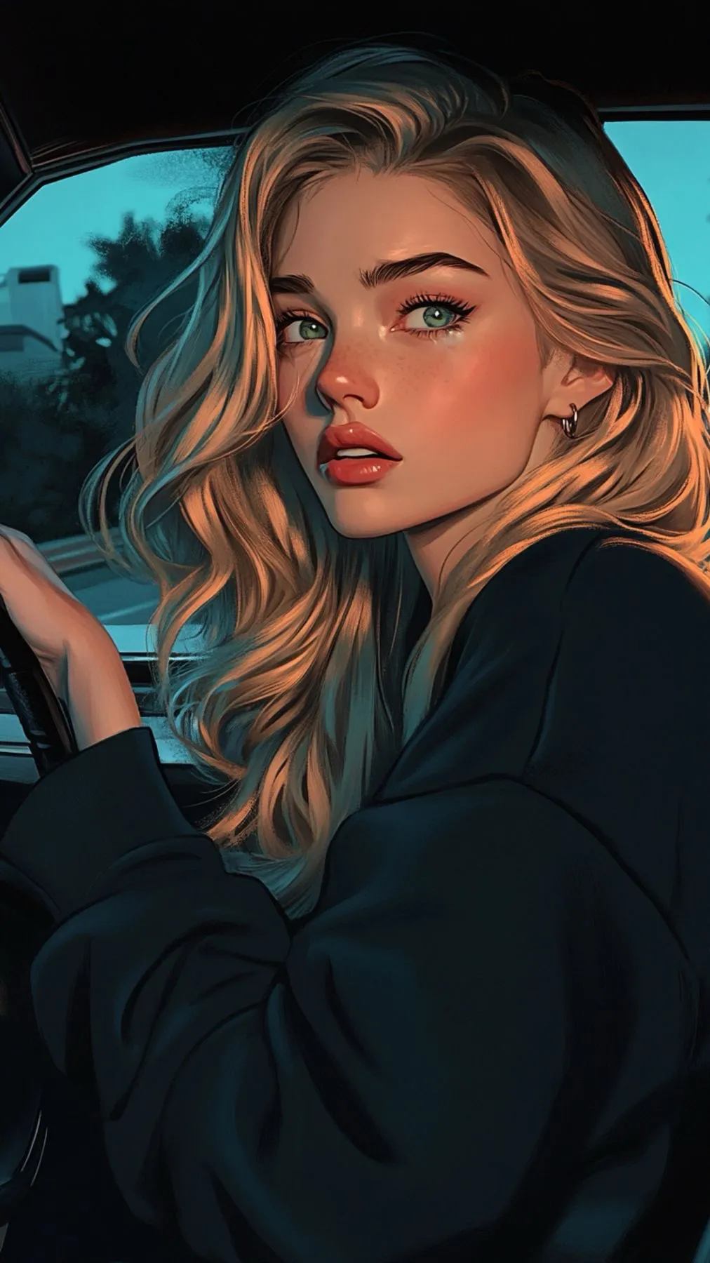 ai character: Полина background