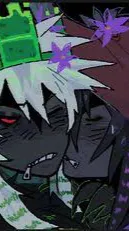 ai character: 💜Doublezipper💚 background