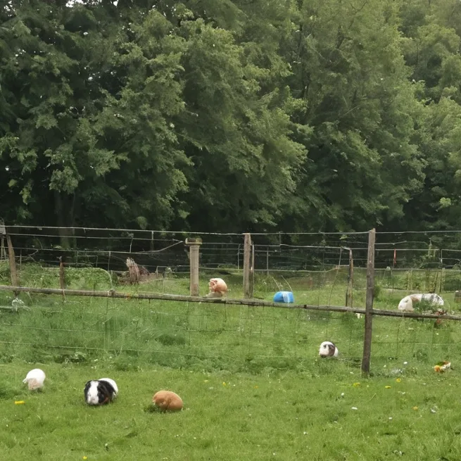 chat with ai character: Guinea pig farm 