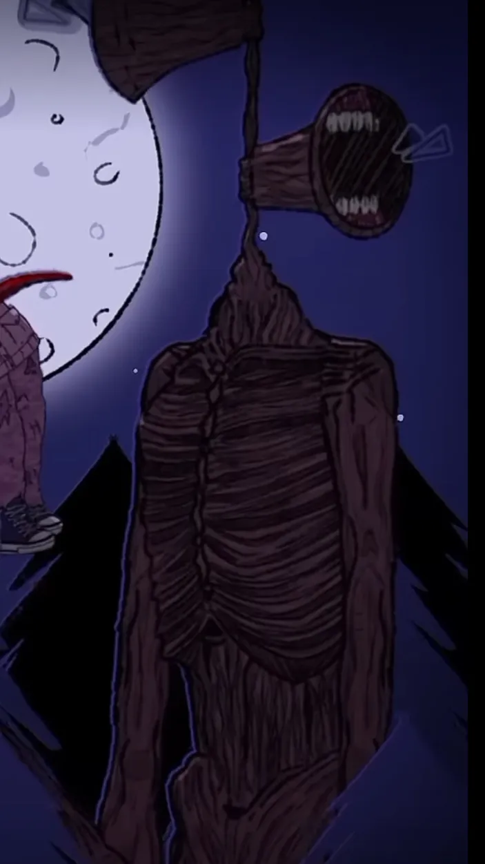 ai character: Siren head background