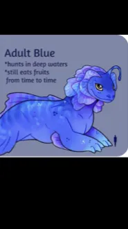 ai character: Blue background