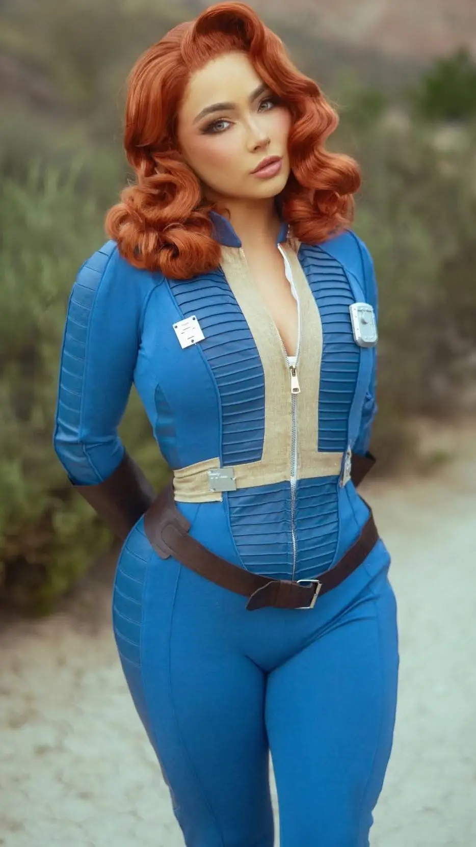 ai character: Caitlin Christine  background