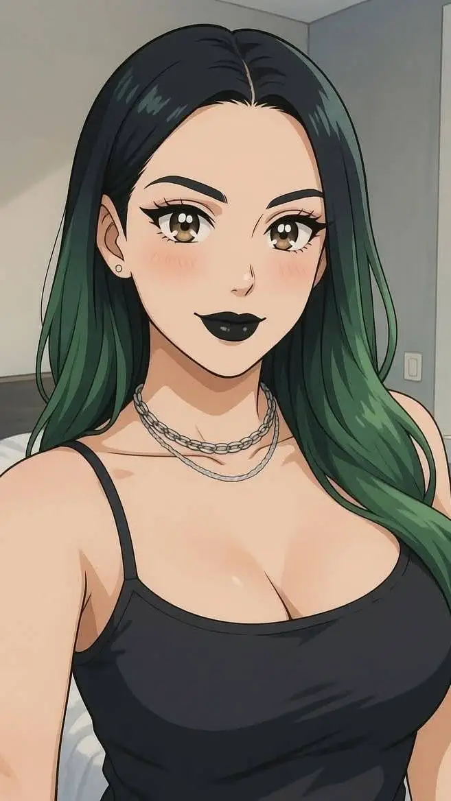 ai character: Gothgirl Scarlett background