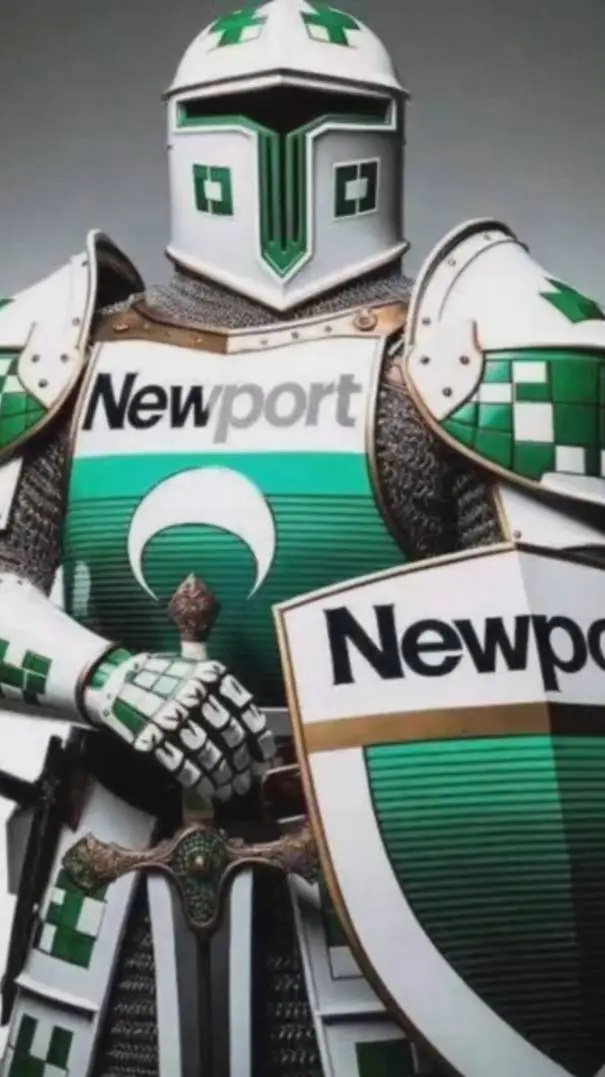ai character: Newport knight background